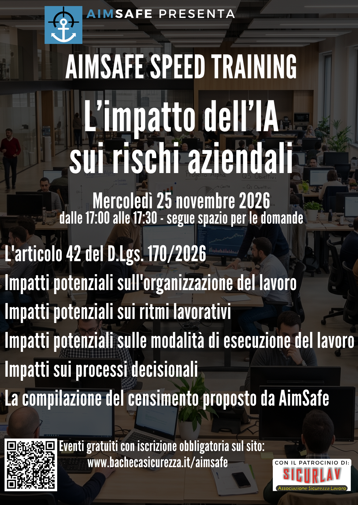 AimSafe Speed Training - L'impatto dell'IA sui rischi aziendali